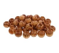 Natural Wooden Beads, 100Pcs Large Hole Round Wood Spacer Beads for Jewelry Making Craft DIY Macrame Bracelet Necklace 20mm x Diameter 3/8 Hole