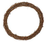 SUPVOX Natural Rattan Ring Wreath Frame Rattan Circle Twig Branch Wreath for DIY Craft Christmas Door Decoration 30cm