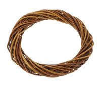 SUPVOX Natural Willow Twig Wicker Garland 20Cm DIY Round Wreath Frame Brown for Home Decoration Wedding Holiday