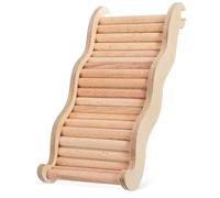 SUPVOX Natural Wood Hamster Ladder Climbing Sturdy Pet Ladder Plaything for Hamsters Chinchillas Bearded Dragons Easy Installation Space-saving Smooth Surface Safe Cage Accessory