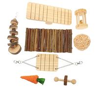 SUPVOX Natural Wood Hamster Teething for Small Pets Safe Chew Playthings for Rabbits Guinea Pigs Gerbils Dwarf Hamsters Comforting Biting for Healthy Teeth Care