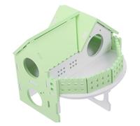 SUPVOX Natural Wood Small Animal Hideout House for Hamsters and Guinea Pigs Safe Wooden Nest for Play and Rest Hideaway for Relaxation and Comfort