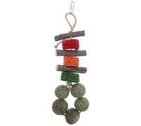 SUPVOX Natural Wooden Chewing Snack for Small Pets - Applewood Corn Core Teething Treats for Hamsters, Guinea Pigs, Rabbits - Oral Care Chew for Healthy Teeth and Boredom Relief