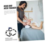 SUPVOX Neck Harness Weight Lifting Head Training Strap for Strength Fitness Lightweight Portable Neck Trainer with Sticky Strap for Safe Head