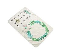 SUPVOX Newborn Memory Blanket Flannel Monthly Milestone Photography Prop Blanket Photography