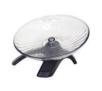 SUPVOX Noise Hamster Running Wheel Plastic Steel Shaft Exercise Toy for Small Pets Flying Saucer Design Pet Supplies Random Color