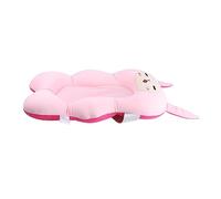 SUPVOX Non Slip Bath Cushion for Newborns Months Bath Seat Support with Strap and Three Way Fixation Skin Friendly Comfortable Bathtub Mat in Pink