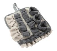 SUPVOX Non-slip Snuffing Mat for Rabbits and Small Pets Interactive Foraging Pad with Anti-skid Bottom Machine Washable Sensory to Stimulate Sniffing and Treat Searching Grey