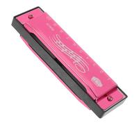 SUPVOX Note Harmonica Musical Instrument for Beginners Portable Mini Educational Mouth Organ for Easy Blow Pink Harmonica Boys