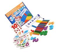 SUPVOX Number Matching Educational Toy for Boys and Girls Math Teaching Aids for Boys and Girls Soft Counting Blocks Interactive Learning Tool for Early Math Skills 10-Piece Set