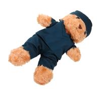 SUPVOX Nurse Graduation Bear Plush Travel Friendly Stuffed Animal in Scrub Uniform Soft Fabric with Lifelike Features Unique College Medical Student Graduation Party Supplies