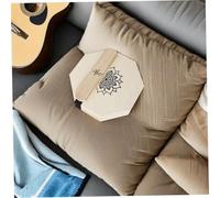 SUPVOX Octagonal Travel Cajon Drum Lightweight Wooden Acoustic Percussion Instrument with Sound Profiles Mandala Design for Adults Beginners Portable Music Box