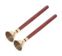 SUPVOX Orff Percussion Hand Bell with Ergonomic Wooden Handle Musical Instrument for Classroom Music Education Interactive Percussion Bells for Preschool and Group Activities Design