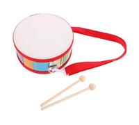 SUPVOX Orff Wooden Double-sided Drum with Mallets Musical Instrument for Early Education Portable Hand-beat Drum for S Rhythm Development and Playtime