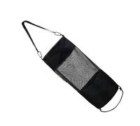 SUPVOX Outdoor Camping Mesh Trash Bag Lightweight Windproof Storage Sack for Boat Kayak Fishing Hiking Rubbish Bin Portable Black