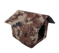 SUPVOX Outdoor Cat Shelter Warm Insulated House with Windproof Material Easy Installation Bed for Cats and Kittens Outdoor Use Desert Camo