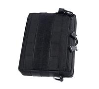 SUPVOX Outdoor Hiking Waist Pouch Small Tactical Nylon Storage Bag with Buckle Straps for Cell Phone Passport GPS Black Sports Organizer