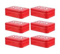 SUPVOX Outdoor Survival Toolbox Compact Metal Pill Organizer Travel Medicine Storage Container for Emergency Home Use