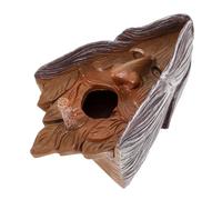 SUPVOX Outstanding Resin Birdhouse Human Face Bird Nest Feeder Garden Decor for Nature Enthusiasts