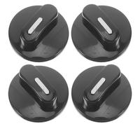 SUPVOX Oven Control Knobs Replacement 4pcs Plastic Universal 6mm D-shape Half Shaft for Electric Stoves and Pressure Cooker Timer