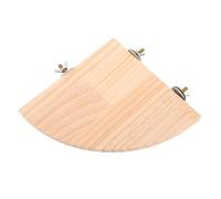SUPVOX Parakeet Perching Platform Half Wooden Bird Stand for Cage Durable Chew Resistant Parrot Playground with Climbing Space and Intellectual Stimulation for Pet Birds