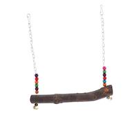 SUPVOX Parrot Adventure Wooden Swing Toy Bell Beads for Climbing Entertaining