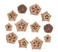 SUPVOX Parrot Chewing Toy and Foraging Shredding Toy Natural Nut Pieces 12pcs Bird Chew Accessories for Cage Enrichment Suitable for Parakeets and Parrots