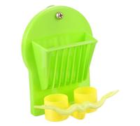 SUPVOX Parrot Feeder for Small Birds Wide Opening No Mess Fruit Vegetable Feeding Basket for Cage Easy to Fill and Clean Portable Bird Food Holder for Budgie Cockatiel Conure Small Pet