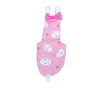 SUPVOX Parrot Flight Suit Lightweight Soft Clothes with Adjustable Buckle Strap for Comfortable Wear Reusable Diaper for Parrots and Pigeons Pink Rabbit Print Xs
