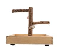 SUPVOX Parrot Playstand Wooden Bird Perch Stand for Small Parrots Cockatiel Toys Bird
