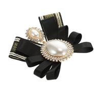SUPVOX Pearl Bow Brooch Breastpin for Women Accessories Retro Bowknot Brooch Clothes Decor for Ladies Fashion Jewelry for Women Accessories