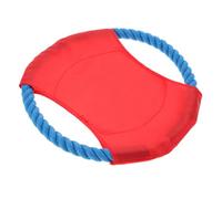SUPVOX Pet Dog Training Throwing Disc Bite-resistant Soft Flying Disc Chew Toy for Golden Retriever Samoyed Puppy Interactive Outdoor Play Random Color Random Style