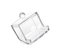 SUPVOX Pet Feeder Hut for Hamsters Acrylic Food Dispenser Refillable Bottle Non-slip Design Easy to Safe Feeding for Your Pet Size: Mini