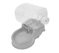 SUPVOX Pet Feeder Water Dispenser Automatic Gravity Pet Waterer for Dogs and Cats, Large Capacity Feeder Bowl in Stable Gray for Home Use