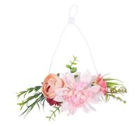 SUPVOX Pet Flower Wreath Headwear Dog and Cat Crown Dual Function Floral Collar for Puppy Wedding and Dress Up Accessories