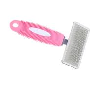 SUPVOX Pet Grooming Comb for Dogs Cats Shedding and Dematting Tool with Durable Steel Pins and Comfortable Handle for All Hair Types Including Puppies and Retrievers
