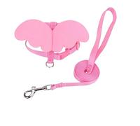 SUPVOX Pet Harness with Leash Angel Wings Adjustable Pink Puppy Chest Strap Small 1.0cm for Walking and Training Dogs and Cats
