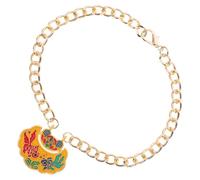 SUPVOX Pet Longevity Lock Pendant Necklace Bell for Cats Dogs Metal Adjustable Fit Protective Charm Minimalist Style