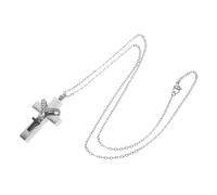 SUPVOX Pet Memorial Necklace Jewelry Pet Urn Necklace Memorial for Ashes for Women Urn for Dogs Silver Stainless Steel