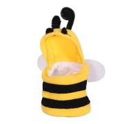 SUPVOX Pet Parrot Costume Bee Style Warm Skin-friendly Bird Clothes l Size Halloween Party Outfit Cosplay Apparel for Small to Medium Parrots