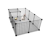 SUPVOX Pet Playpen 35x35 in Dog Crate Iron Folding Metal Slide-bolt Latch Safe for Cats Dogs Rabbits