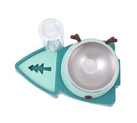 SUPVOX Pet Slow Food Bowl Auto Feeder Water Dispenser for Cats Dogs Corner-friendly Space-saving Design