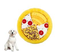 SUPVOX Pet Sniff Training Mat Educational Smell Pad for Dogs and Cats Yellow Pizza Design Reduces Stress and Sniffing Skills Easy to Clean Interactive Feeding Toy