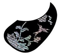 SUPVOX Pickguard Anti-scratch and Lightweight Design Black Butterfly Acoustic Guitar with Self-adhesive Pvc Material for Acoustic Guitar Protection