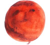 SUPVOX Planet Shaped Plush Pillow Cozy Furry Cushion Mars Planet Throw Pillow for Sofa and Bed Decor Soft and Gentle Plush Ball Cushion for and Learning