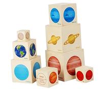 SUPVOX Planet Stacking Boxes Toddlers Learning Toy Solar System Educational Safe for Boys and Girls