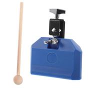 SUPVOX Plastic Cow Bell Noisemaker with Stick Safe Percussion Instrument for Enhances Rhythm Coordination Skills for Music Learning Play Crisp Sound Blue
