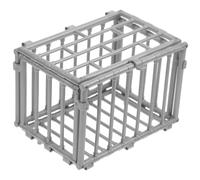 SUPVOX Plastic Mini Cage Model for Action Figures Vivid Detailed Animal Cage Prop Multifunctional Storage Box for Small Models Creative DIY Accessory for Collectors