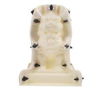 SUPVOX Plastic Roman Column Concrete Mold with Thickened Small Lion Statue for Garden Balustrade and Outdoor Cement Decoration