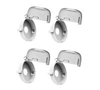 SUPVOX Plastic Stove Knob Covers Kitchen Safety Guard for Children - ABS Stove Knob Protector View Design - 4Pcs Childproof Set